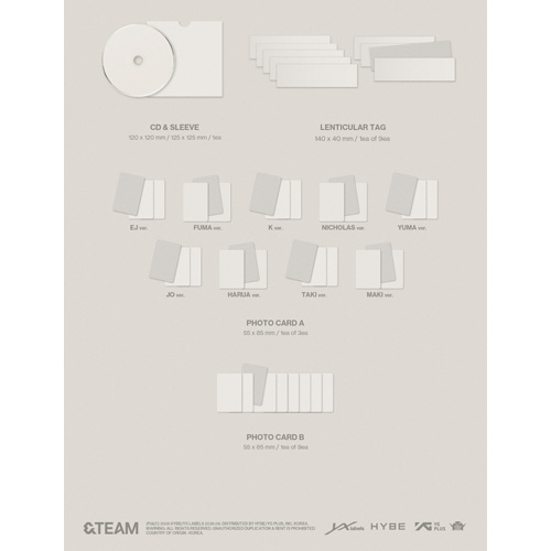 Mark on Me (SOLO ver.) [9形態セット][CD] - &TEAM - UNIVERSAL MUSIC
