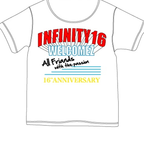 Tシャツ/アニバーサリー/白/L[グッズ] - INFINITY 16 - UNIVERSAL