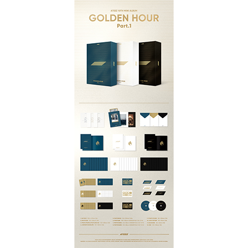 ATEEZ GOLDEN HOUR 3 withmuu コンプリート ① ATEEZ Golden Hour : Part.1 10th Mini Album Full 11 Version